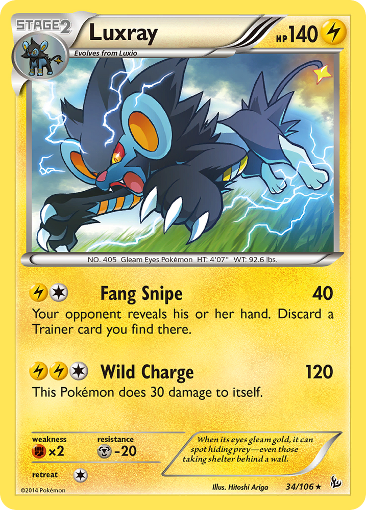 Pokemon | Luxray (34/106) [XY: Flashfire] | The Nerd Merchant