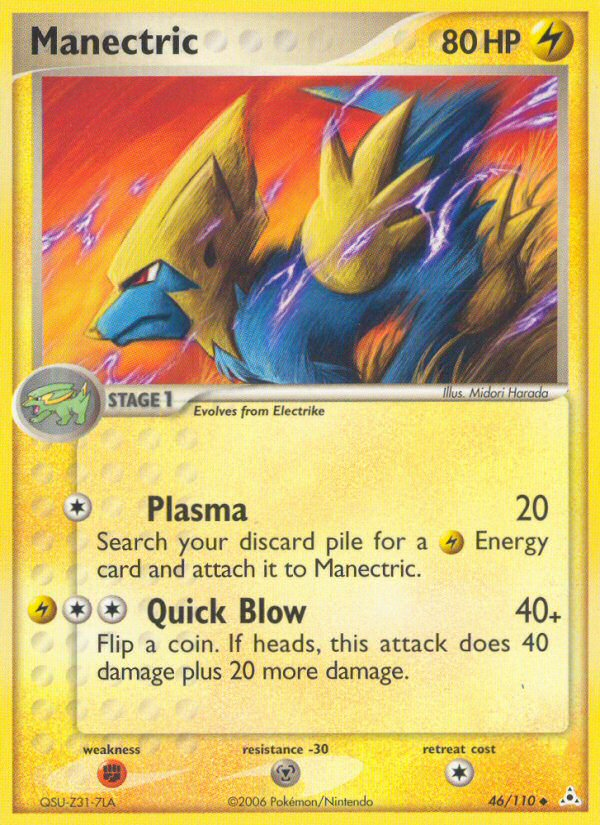 Pokemon | Manectric (46/110) [EX: Holon Phantoms] | The Nerd Merchant