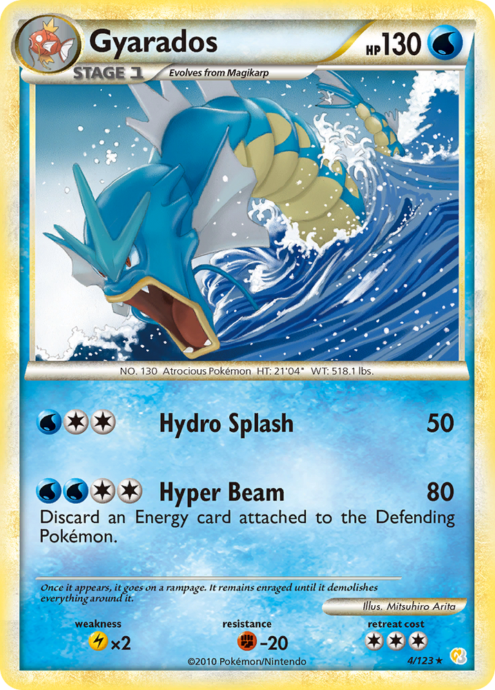 Pokemon | Gyarados (4/123) [HeartGold & SoulSilver: Base Set] | The Nerd Merchant