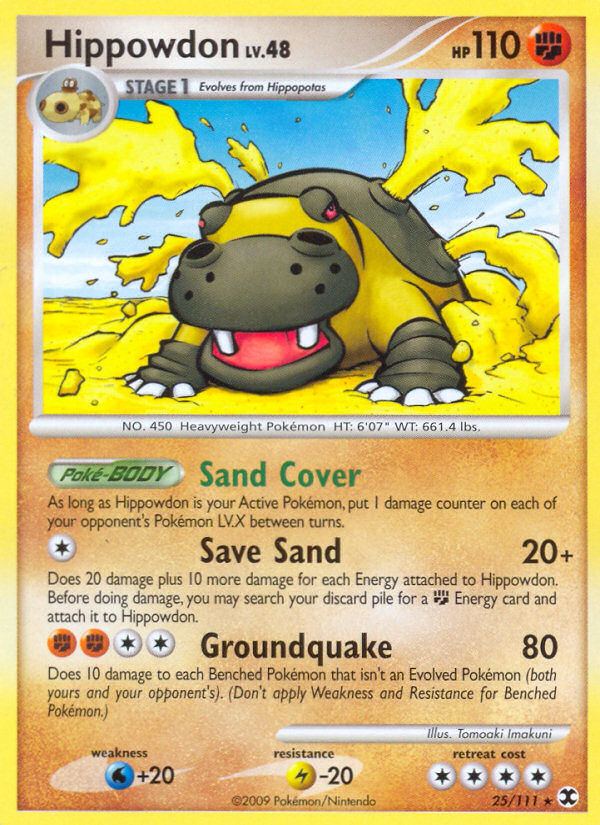 Pokemon | Hippowdon (25/111) [Platinum: Rising Rivals] | The Nerd Merchant