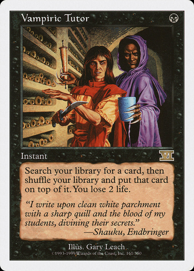 Magic | Vampiric Tutor [Classic Sixth Edition] | The Nerd Merchant