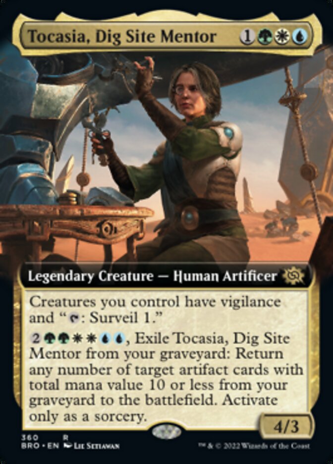 Magic | Tocasia, Dig Site Mentor (Extended Art) [The Brothers' War] | The Nerd Merchant