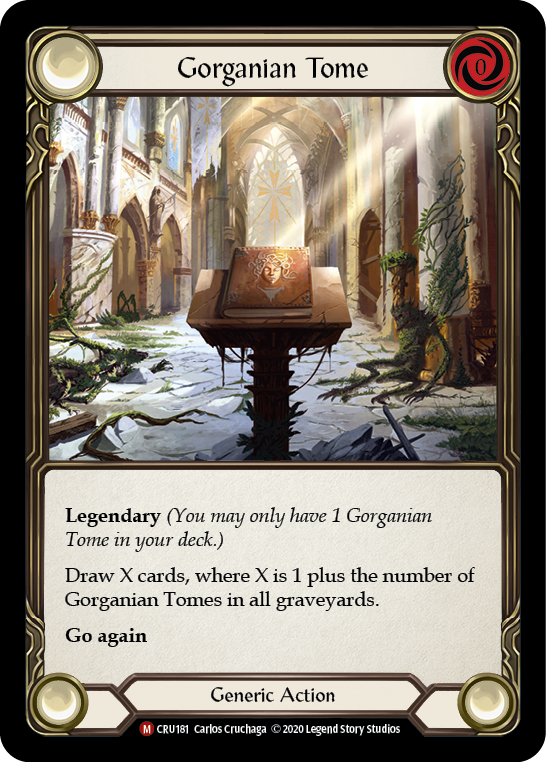 Flesh and Blood TCG | Gorganian Tome [CRU181] (Crucible of War)  1st Edition Normal | The Nerd Merchant