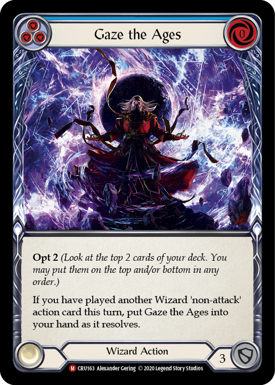 Flesh and Blood TCG | Gaze the Ages [CRU163] (Crucible of War)  1st Edition Normal | The Nerd Merchant