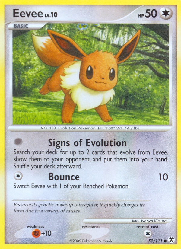 Pokemon | Eevee (59/111) [Platinum: Rising Rivals] | The Nerd Merchant