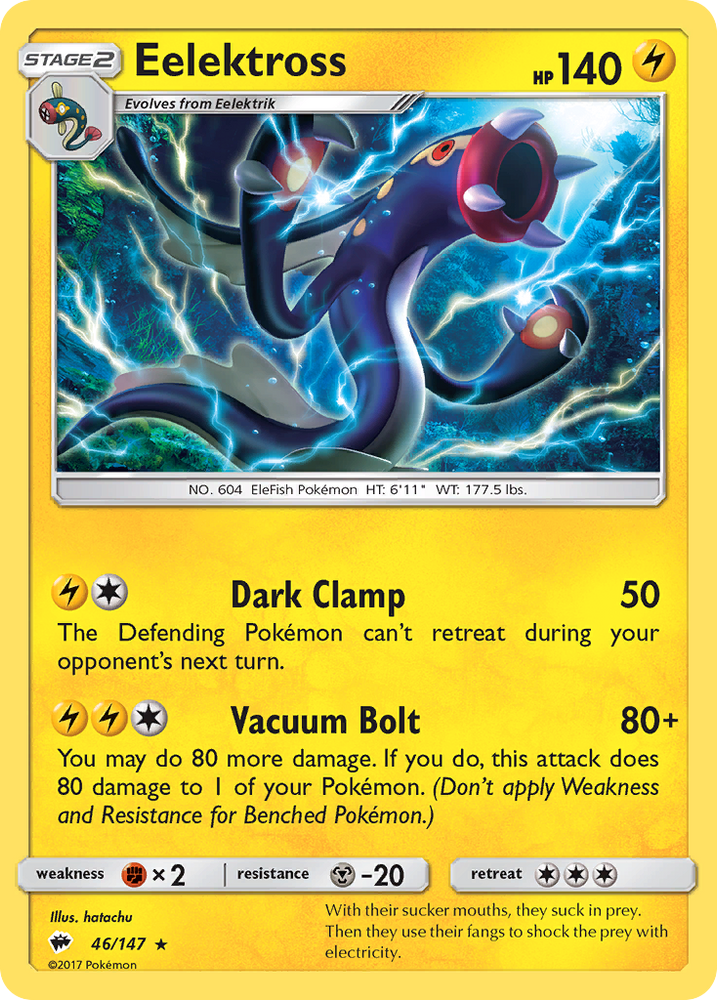 Pokemon | Eelektross (46/147) [Sun & Moon: Burning Shadows] | The Nerd Merchant