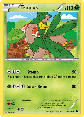 Pokemon | Tropius (12/108) [XY: Roaring Skies] | The Nerd Merchant