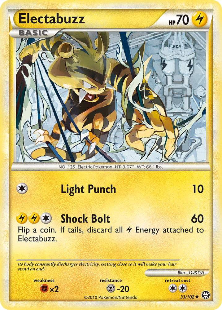 Pokemon | Electabuzz (33/102) [HeartGold & SoulSilver: Triumphant] | The Nerd Merchant