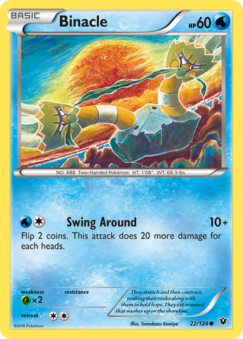 Pokemon | Binacle (22/124) [XY: Fates Collide] | The Nerd Merchant