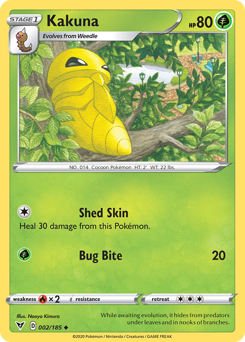Pokemon | Kakuna (002/185) [Sword & Shield: Vivid Voltage] | The Nerd Merchant