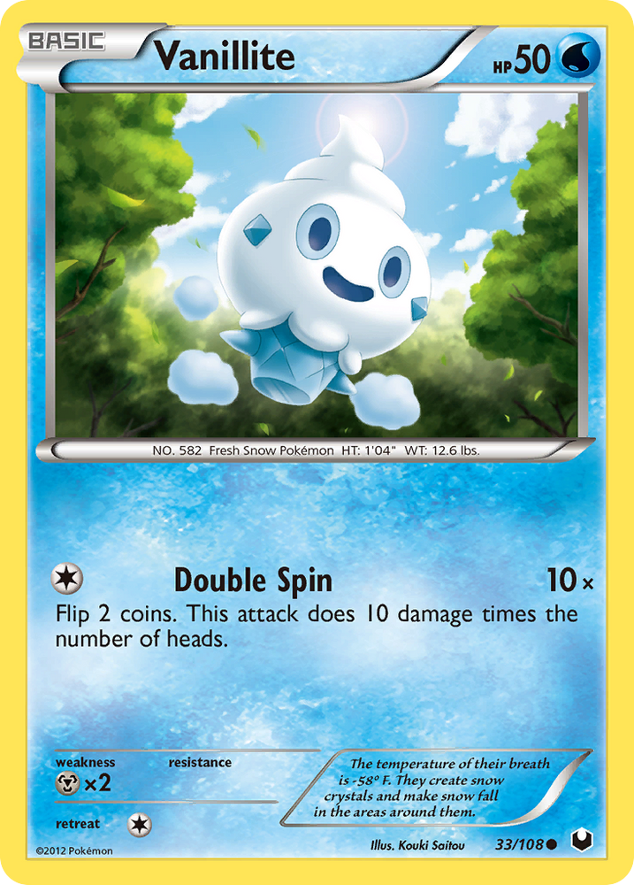 Pokemon | Vanillite (33/108) [Black & White: Dark Explorers] | The Nerd Merchant