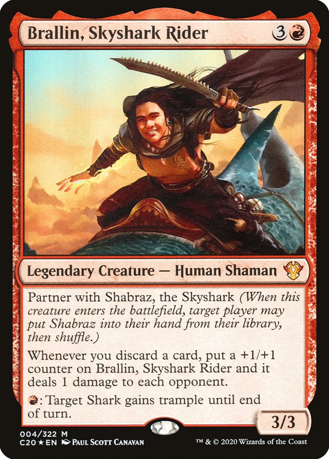 Magic | Brallin, Skyshark Rider [Commander 2020] | The Nerd Merchant