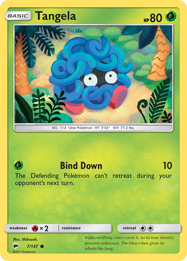 Pokemon | Tangela (7/147) [Sun & Moon: Burning Shadows] | The Nerd Merchant