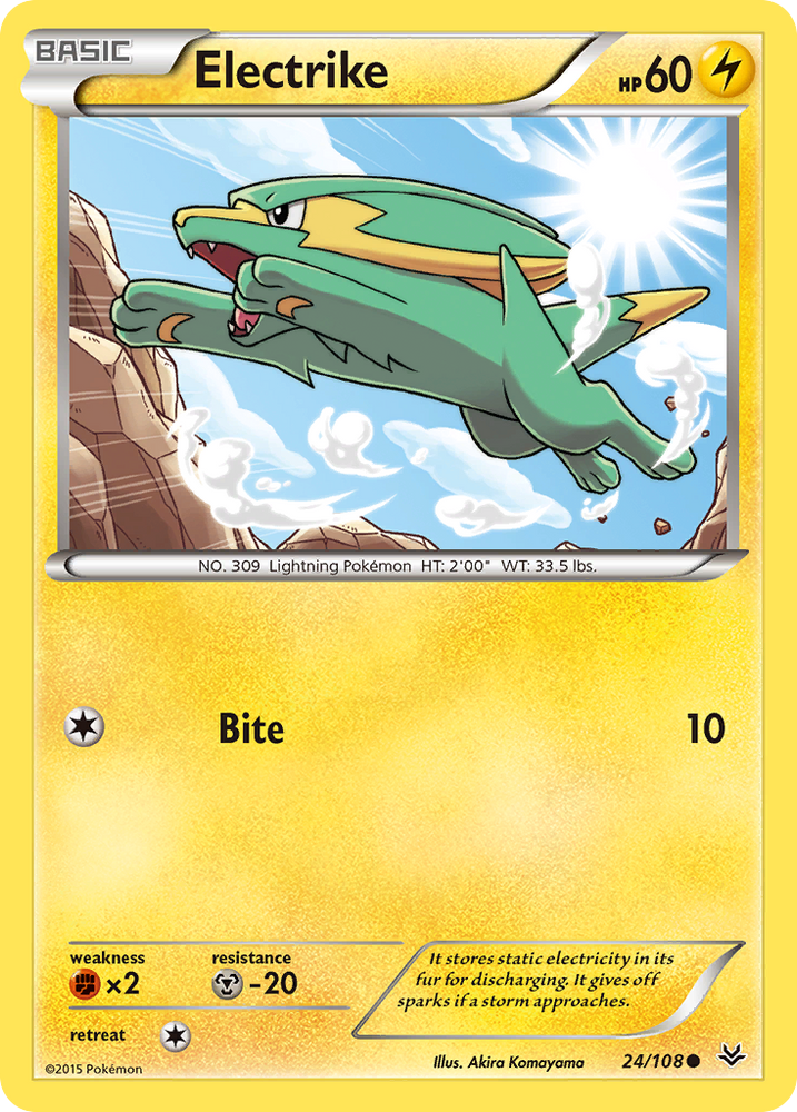 Pokemon | Electrike (24/108) [XY: Roaring Skies] | The Nerd Merchant