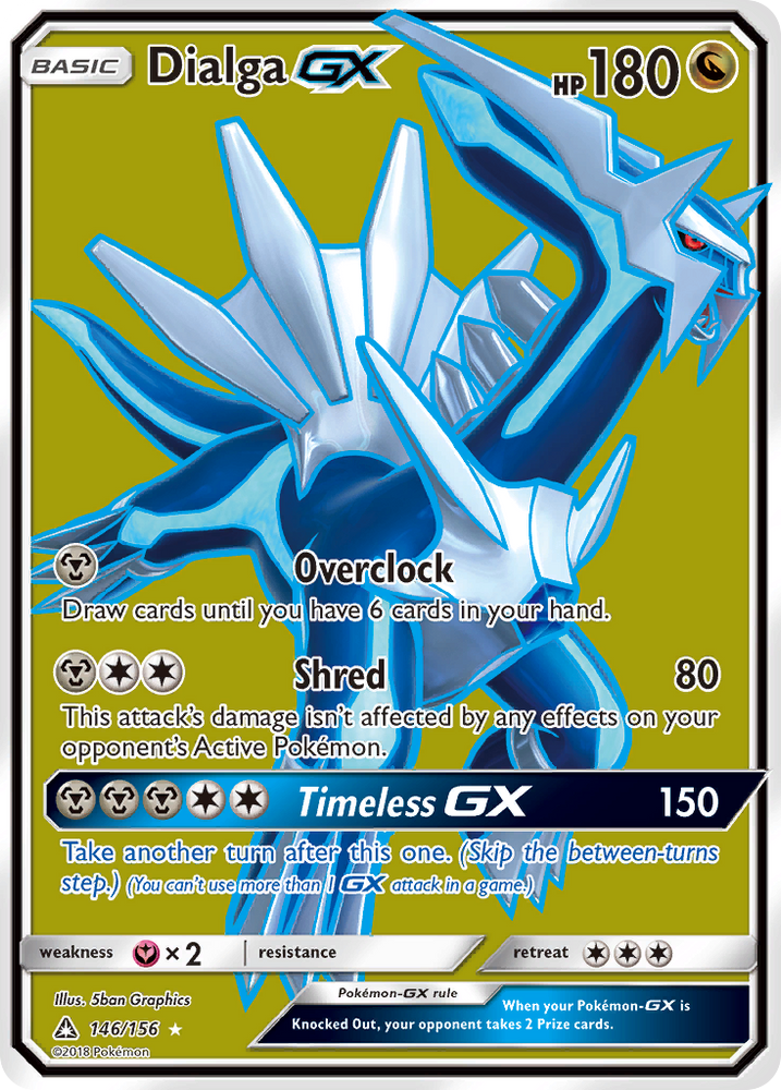 Pokemon | Dialga GX (146/156) [Sun & Moon: Ultra Prism] | The Nerd Merchant