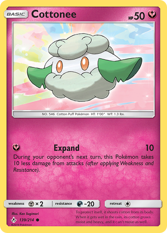 Pokemon | Cottonee (139/214) [Sun & Moon: Unbroken Bonds] | The Nerd Merchant
