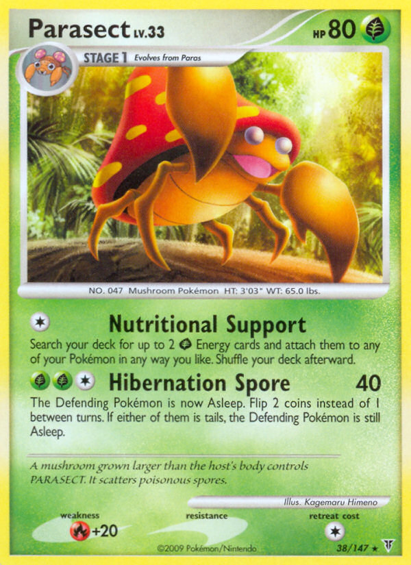 Pokemon | Parasect (38/147) [Platinum: Supreme Victors] | The Nerd Merchant