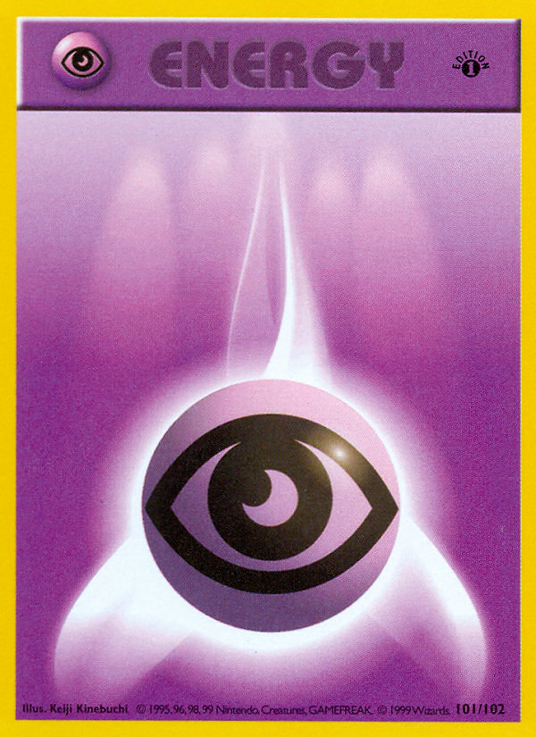 Pokemon | Psychic Energy (101/102) (Shadowless) [Base Set 1st Edition] | The Nerd Merchant)