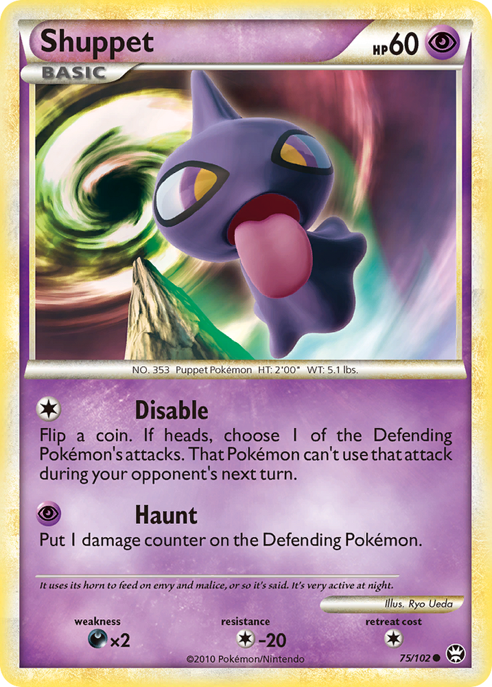 Pokemon | Shuppet (75/102) [HeartGold & SoulSilver: Triumphant] | The Nerd Merchant