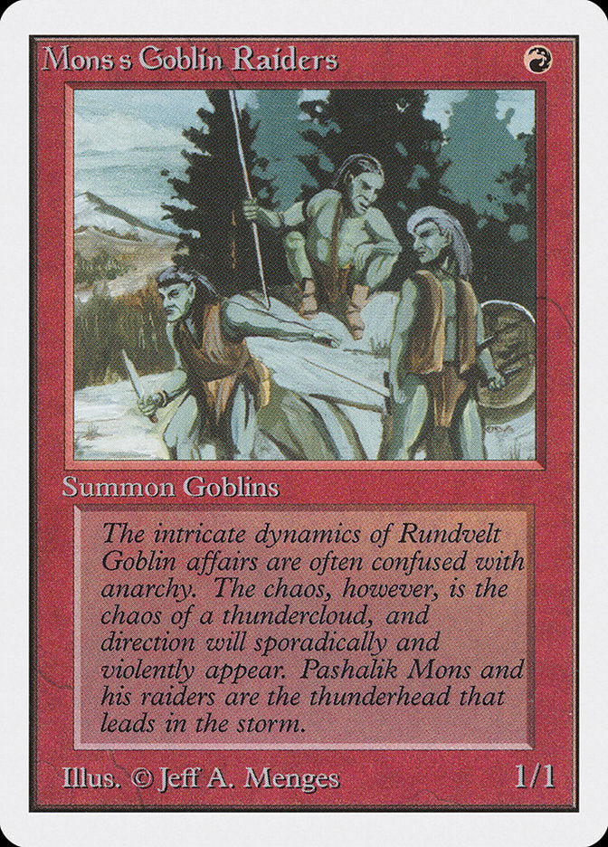 Magic | Mons's Goblin Raiders [Unlimited Edition] | The Nerd Merchant