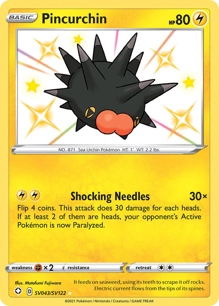 Pokemon | Pincurchin (SV043/SV122) [Sword & Shield: Shining Fates] | The Nerd Merchant