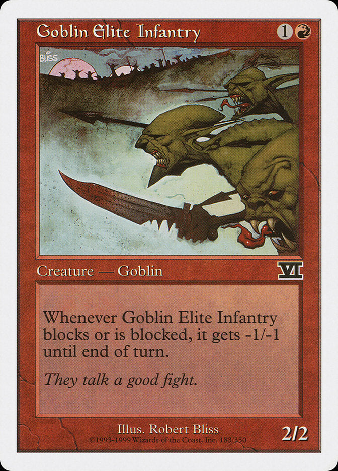 Magic | Goblin Elite Infantry [Classic Sixth Edition] | The Nerd Merchant