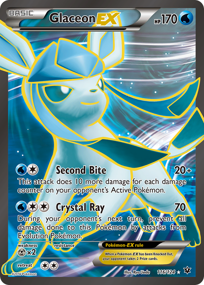 Pokemon | Glaceon EX (116/124) [XY: Fates Collide] | The Nerd Merchant