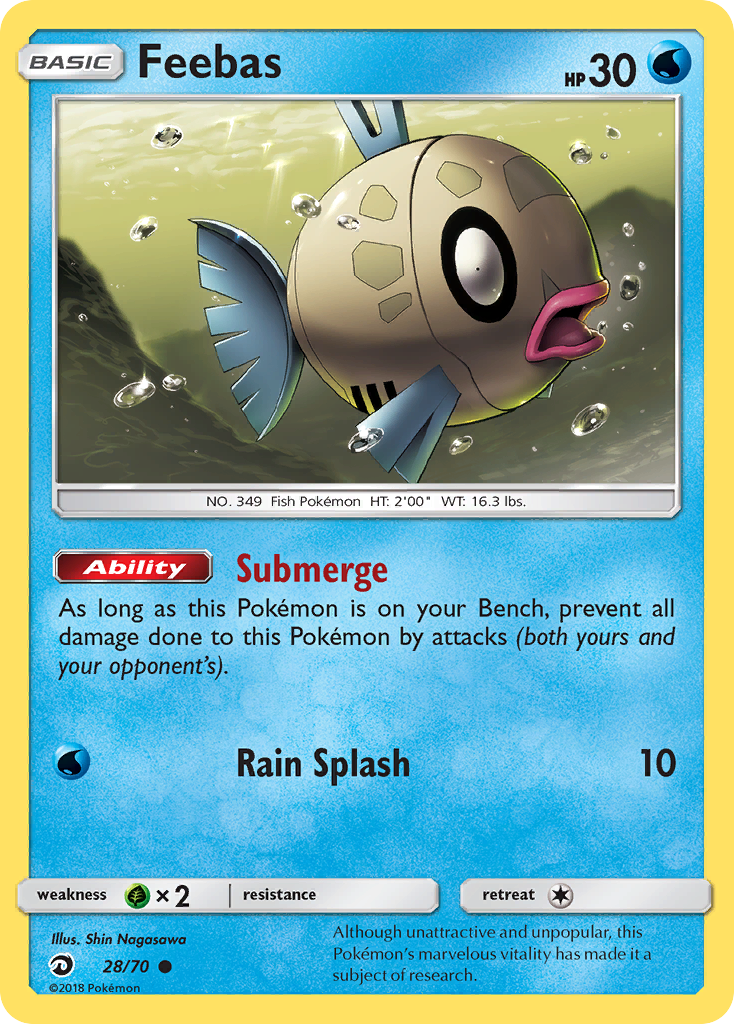 feebas pokemon card value 050/163 - Tapu Koko V main image 1