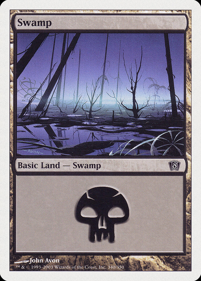 Magic | Swamp (340) [Eighth Edition] | The Nerd Merchant