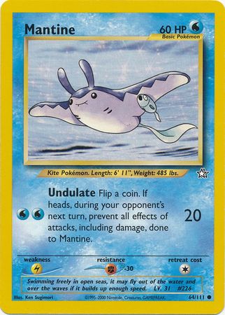 Pokemon | Mantine (64/111) [Neo Genesis Unlimited] | The Nerd Merchant