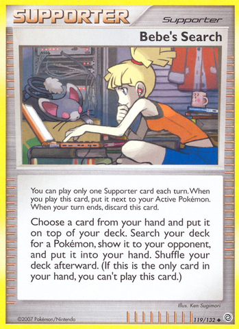 Pokemon | Bebe's Search (119/132) [Diamond & Pearl: Secret Wonders] | The Nerd Merchant