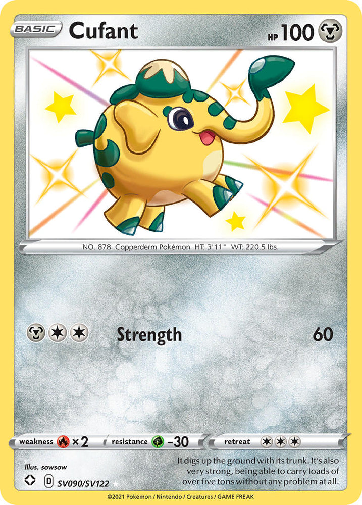 Pokemon | Cufant (SV090/SV122) [Sword & Shield: Shining Fates] | The Nerd Merchant