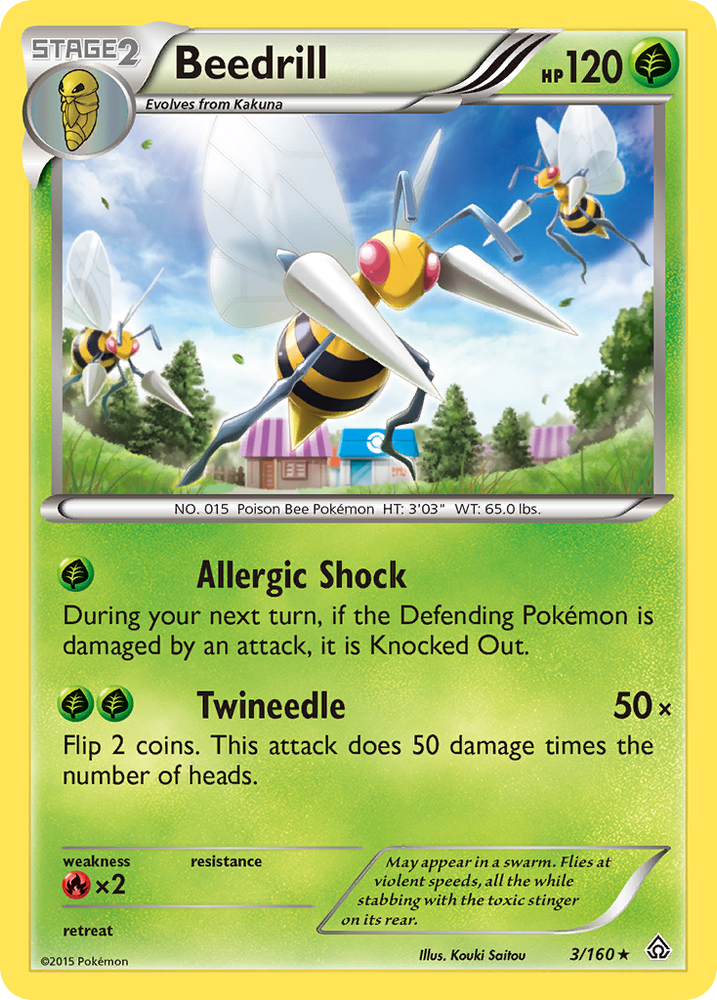 Pokemon | Beedrill (3/160) [XY: Primal Clash] | The Nerd Merchant