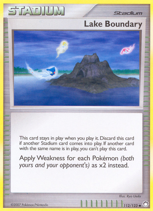 Pokemon | Lake Boundary (112/123) [Diamond & Pearl: Mysterious Treasures] | The Nerd Merchant
