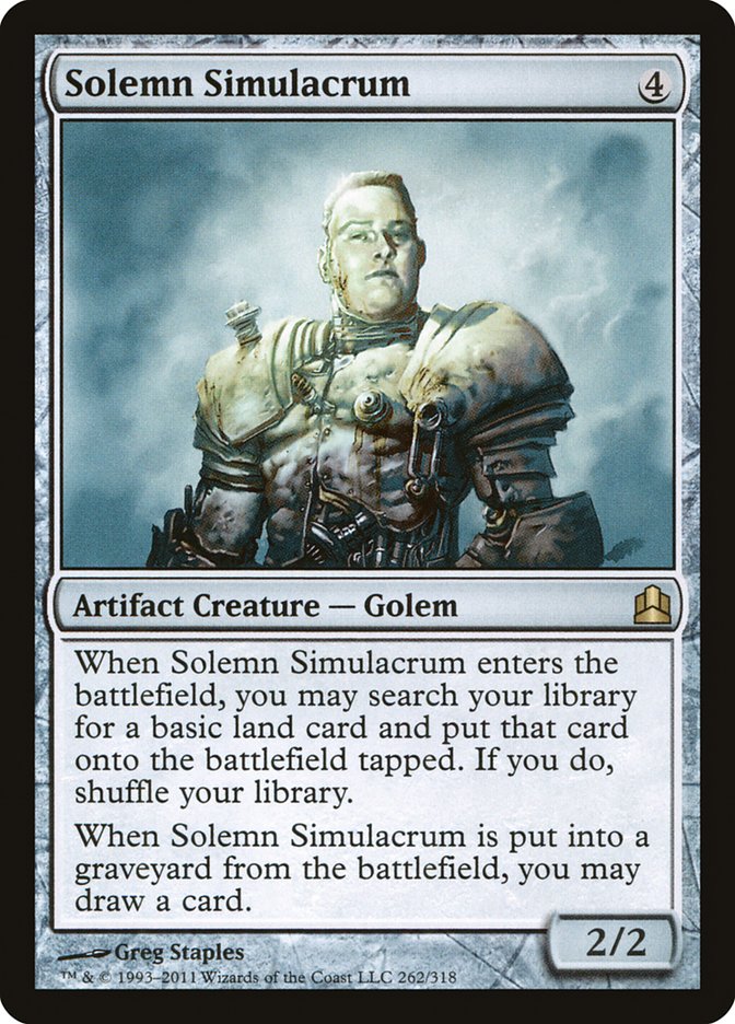 Magic | Solemn Simulacrum [Commander 2011] | The Nerd Merchant