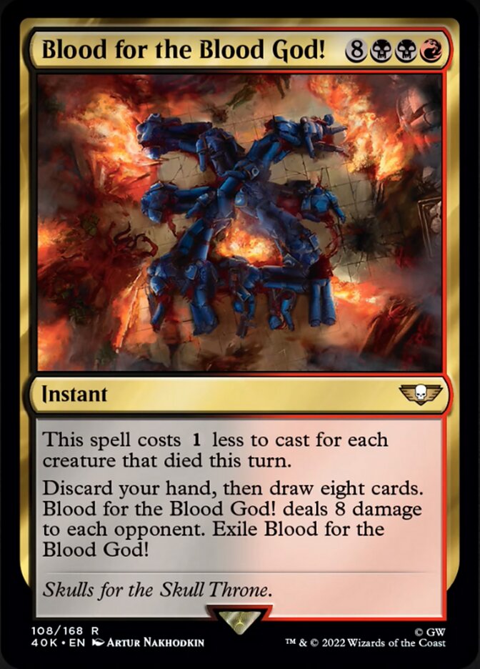 Magic | Blood for the Blood God! (Surge Foil) [Warhammer 40,000] | The Nerd Merchant