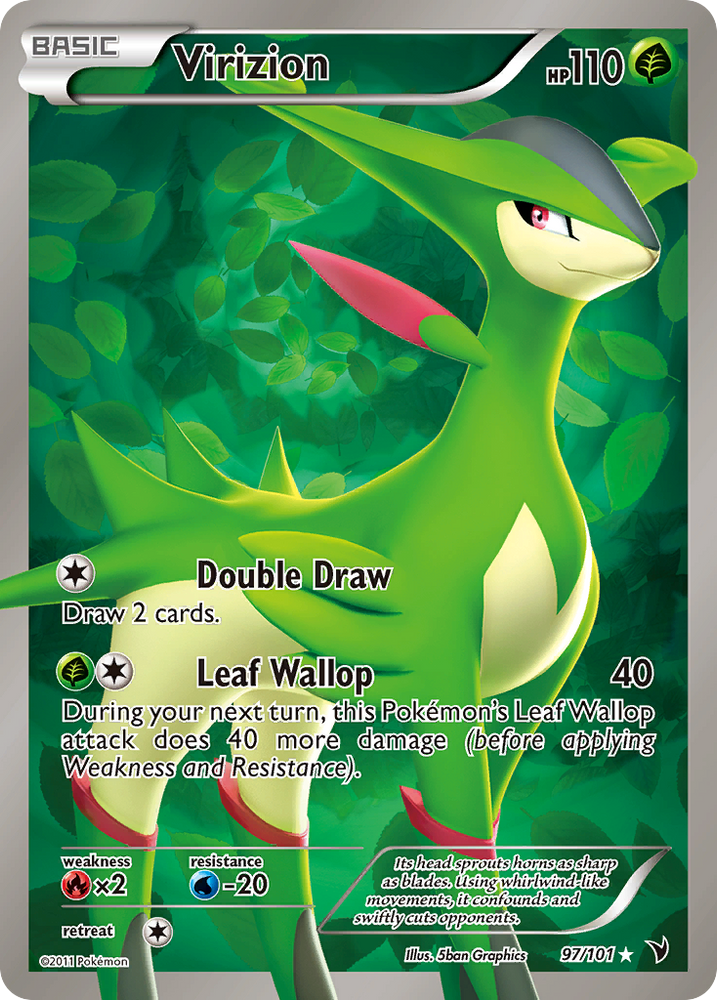 Pokemon | Virizion (97/101) [Black & White: Noble Victories] | The Nerd Merchant