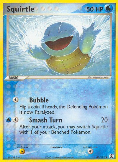 Pokemon | Squirtle (83/112) [EX: FireRed & LeafGreen] | The Nerd Merchant