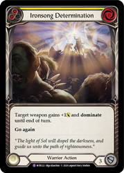 Flesh and Blood TCG | Ironsong Determination [U-WTR122] (Welcome to Rathe Unlimited)  Unlimited Rainbow Foil | The Nerd Merchant