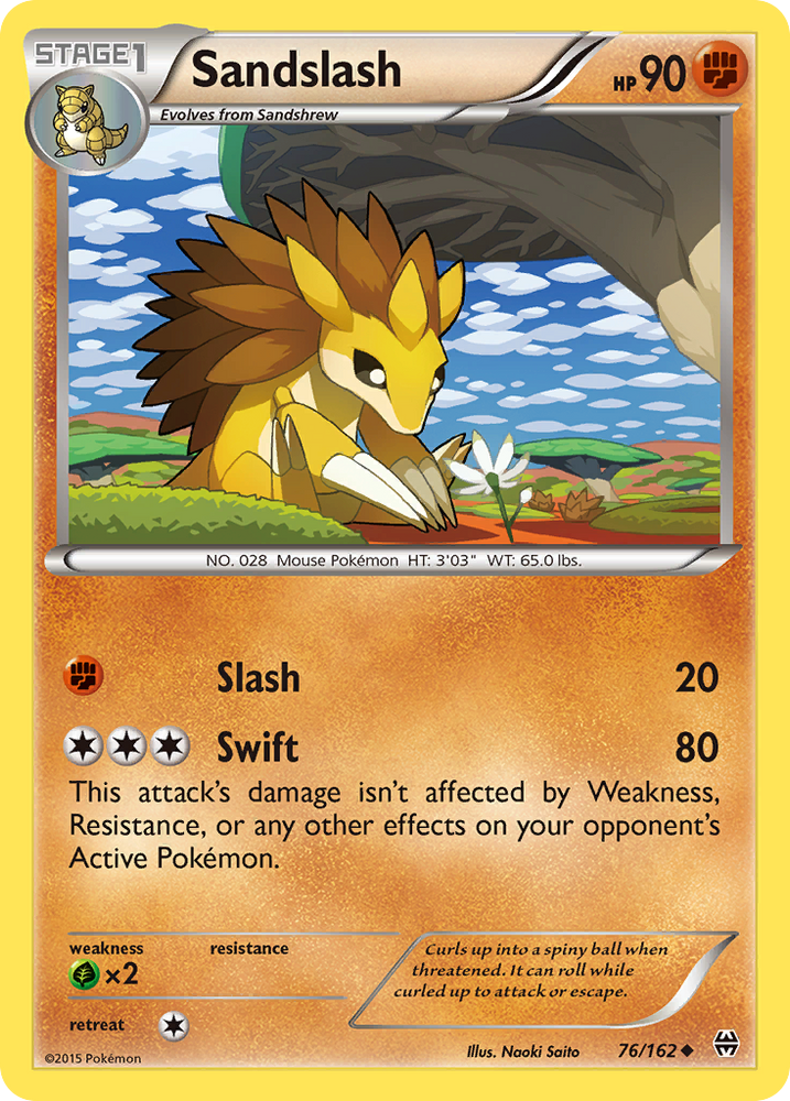 Pokemon | Sandslash (76/162) [XY: BREAKthrough] | The Nerd Merchant