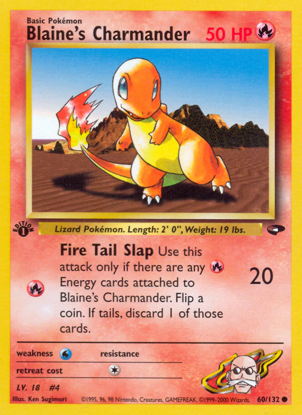 Pokemon | Blaine's Charmander (60/132) [Gym Challenge 1st Edition] | The Nerd Merchant