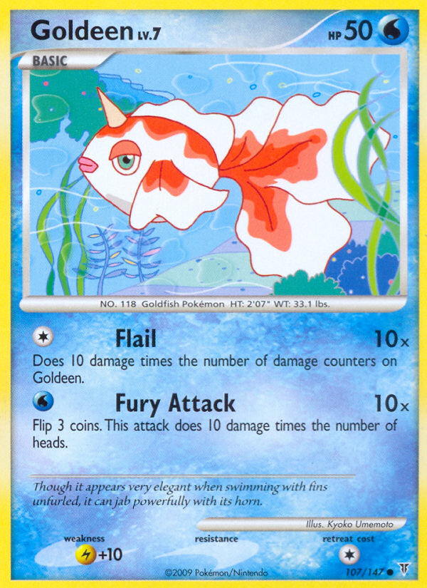 Pokemon | Goldeen (107/147) [Platinum: Supreme Victors] | The Nerd Merchant