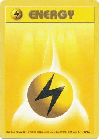 Pokemon | Lightning Energy (100/102) [Base Set Unlimited] | The Nerd Merchant