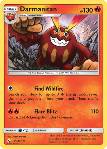 Pokemon | Darmanitan (24/214) [Sun & Moon: Unbroken Bonds] | The Nerd Merchant