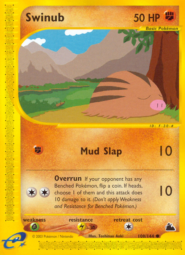 Pokemon | Swinub (108/144) [Skyridge] | The Nerd Merchant