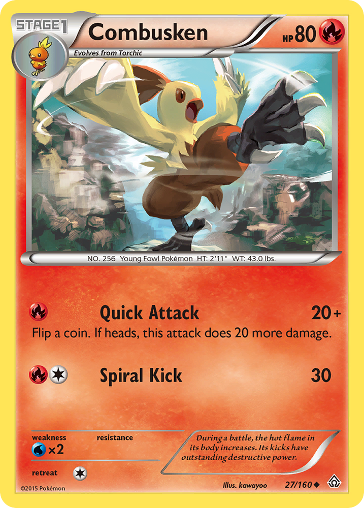 Pokemon | Combusken (27/160) [XY: Primal Clash] | The Nerd Merchant