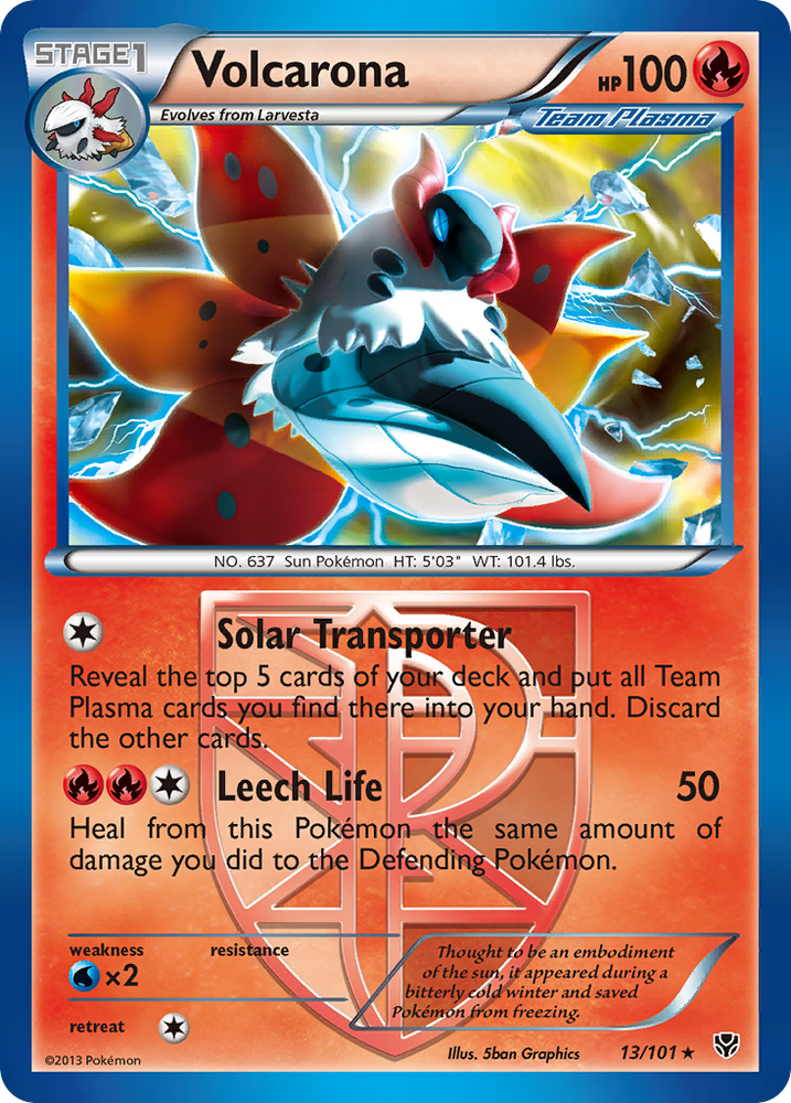 Pokemon | Volcarona (13/101) [Black & White: Plasma Blast] | The Nerd Merchant