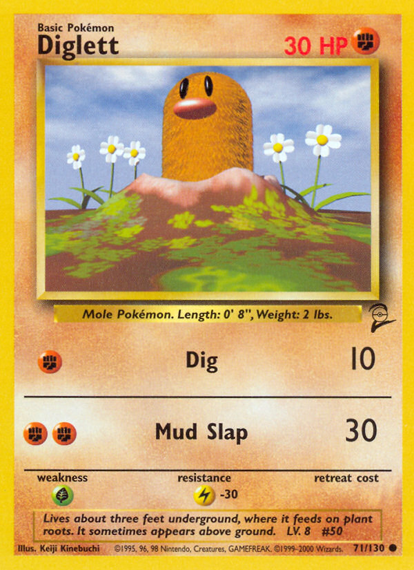 Pokemon | Diglett (71/130) [Base Set 2] | The Nerd Merchant