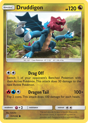 Pokemon | Druddigon (157/236) [Sun & Moon: Unified Minds] | The Nerd Merchant