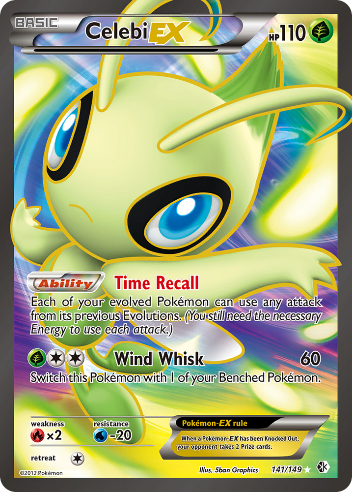 Pokemon | Celebi EX (141/149) [Black & White: Boundaries Crossed] | The Nerd Merchant